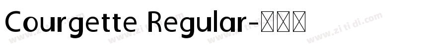 Courgette Regular字体转换